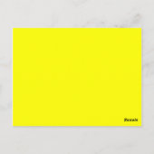 Carte Postale jaune couleur (Dos)