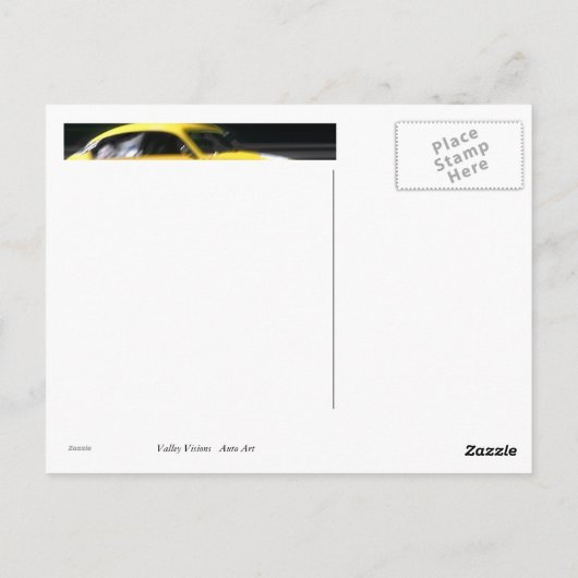 Carte Postale Jaune criant (Dos)