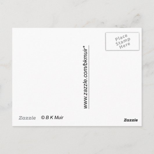 Carte postale - Jaune Daisy Motif afghan (Dos)