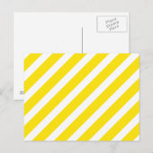 Carte Postale Jaune de base de la rayure 1 (Devant / Derrière)