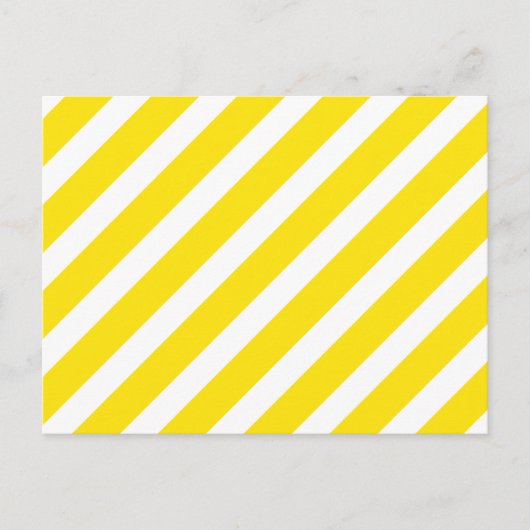 Carte Postale Jaune de base de la rayure 1 (Devant)