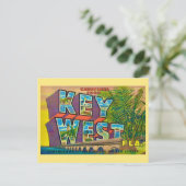 Carte postale jaune de Key West (Debout devant)
