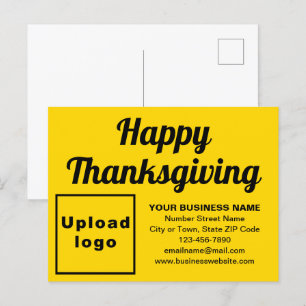 Carte postale Jaune de Thanksgiving