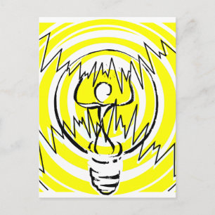 Carte Postale jaune énergie