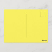 Carte Postale Jaune #FFF555, Doré (Dos)