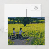 Carte Postale Jaune Field Kedleston Derby (Devant / Derrière)