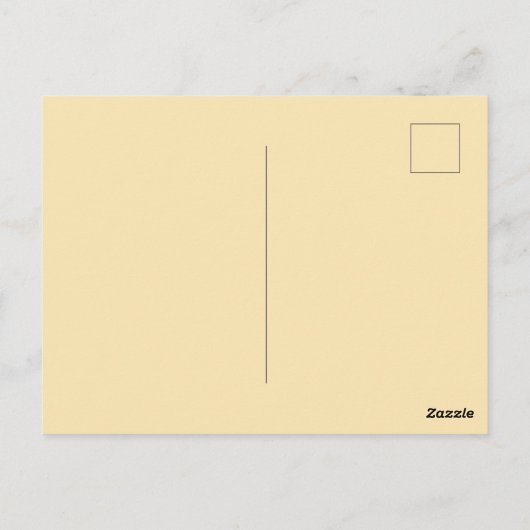 Carte Postale Jaune floral Joyeuse Fête des enseignants (Dos)