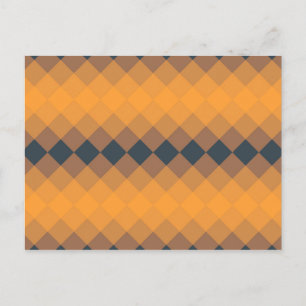 Carte Postale Jaune, géométrique, vivante, abstraite motif tenda