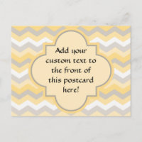 Jaune/Gris Chevron Zigzag