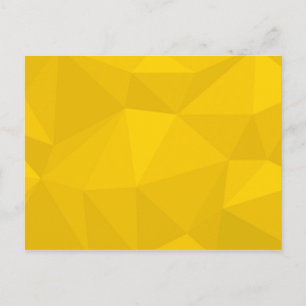Carte Postale Jaune, moderne, cool, tendance, art géométrique ur