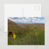 Carte Postale Jaune Mounds Overlook, Badlands NP, Dakota du Sud (Devant / Derrière)