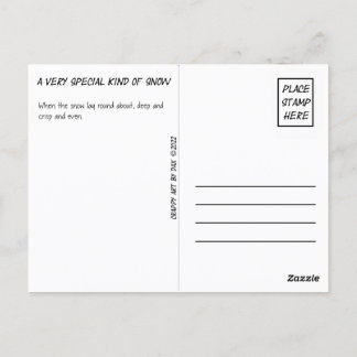 Carte postale, Jaune, Neige, Neige Jaune, Hiver