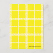 Carte Postale Jaune plaid (Devant)