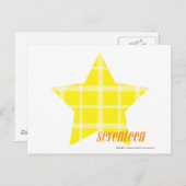 Carte Postale Jaune plaid 4 (Devant / Derrière)