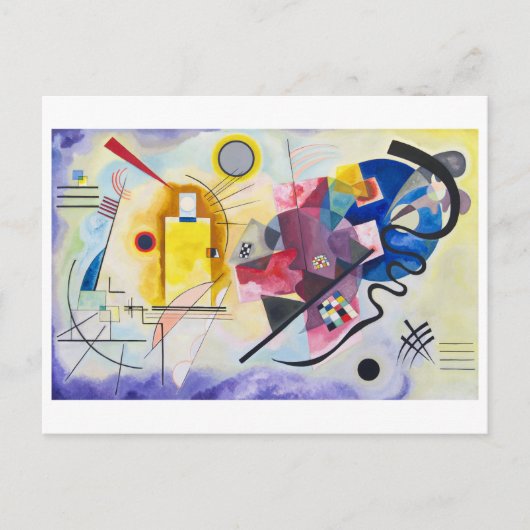 Carte Postale Jaune-Rouge-Bleu | Kandinsky | (Devant)