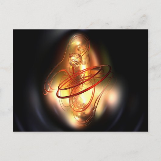 Carte Postale Jaune rouge brillant (Devant)