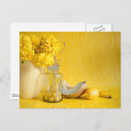 Carte Postale Jaune soleil (Devant / Derrière)