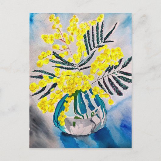 Carte Postale Jaune Wattle (Devant)