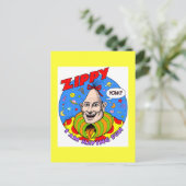 Carte Postale Jaune zippé classique (Debout devant)