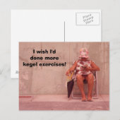 Carte Postale J'aurais aimé faire plus d'exercices de kegel ! - (Devant / Derrière)