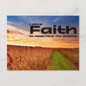 Carte Postale "J'autorise la foi" Motivation Affirmation (Devant)