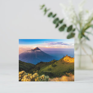 Carte Postale Java, Indonésie, photographie de paysage panoramiq