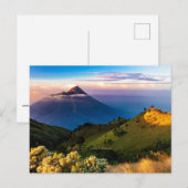 Carte Postale Java, Indonésie, photographie de paysage panoramiq (Devant / Derrière)