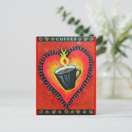 Carte postale "Java Love" (Debout devant)