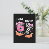 Carte Postale J'avais 6 ans maintenant j'ai 7 ans jolis chiffres (Debout devant)