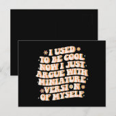 Carte Postale J'Avais L'Habitude D'Être Cool Maintenant J'Argue  (Devant / Derrière)