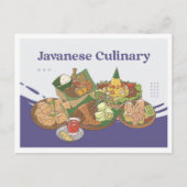 Carte Postale  Javanese Culinary Indonesia Travel (Devant)
