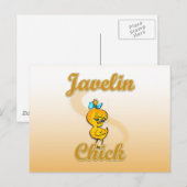 Carte Postale Javelin Chick (Devant / Derrière)