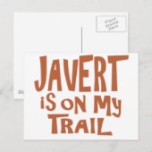 Carte Postale Javert est sur ma piste (Devant / Derrière)