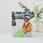 Carte Postale Javier Castellano & Elena en grève (Debout devant)