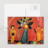 Carte Postale Jawlensky - Fleur japonaise (Devant / Derrière)