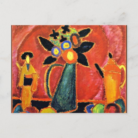 Carte Postale Jawlensky - Fleur japonaise (Devant)
