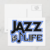 Carte postale Jazz (Devant / Derrière)
