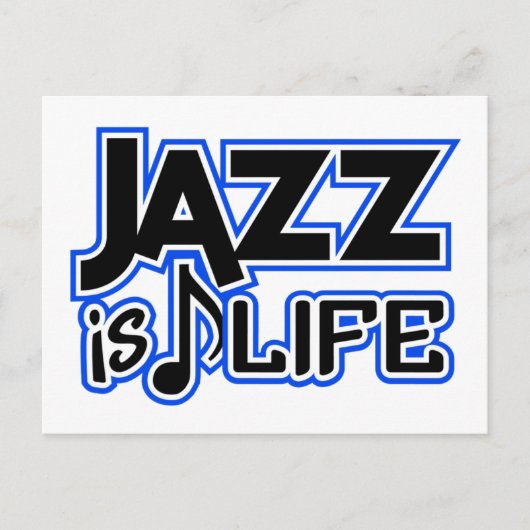 Carte postale Jazz (Devant)