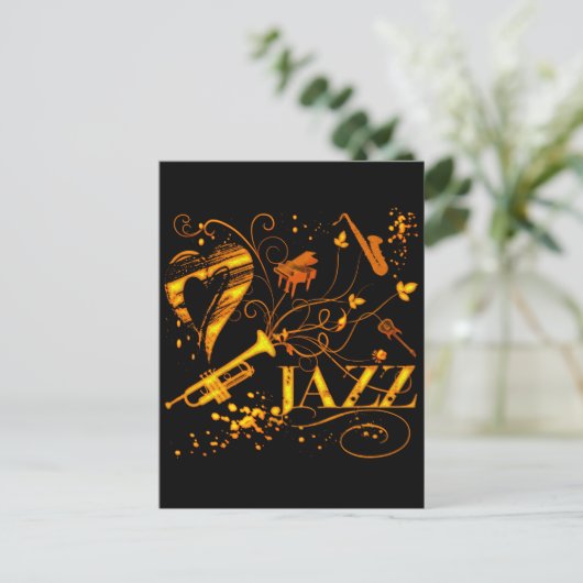 CARTE POSTALE JAZZ (Debout devant)