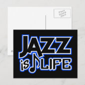 Carte postale Jazz (Devant / Derrière)