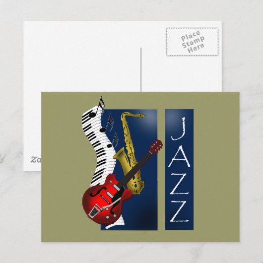 Carte Postale Jazz (Devant / Derrière)