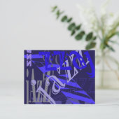 Carte Postale Jazz Blue sur Blue (Debout devant)