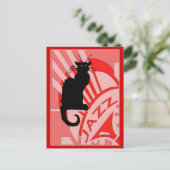 Carte Postale Jazz Cat (Debout devant)