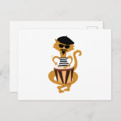 Carte Postale Jazz Cat (Devant / Derrière)