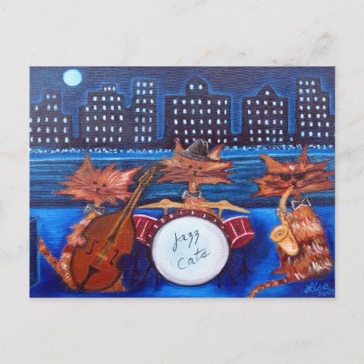 Carte postale Jazz Cats (Devant)