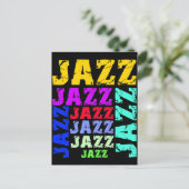 Carte Postale Jazz coloré et cool (Debout devant)