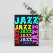 Carte Postale Jazz coloré et cool (Debout devant)