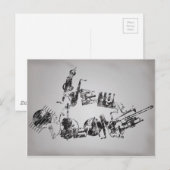 Carte Postale Jazz de la Nouvelle-Orléans (Devant / Derrière)