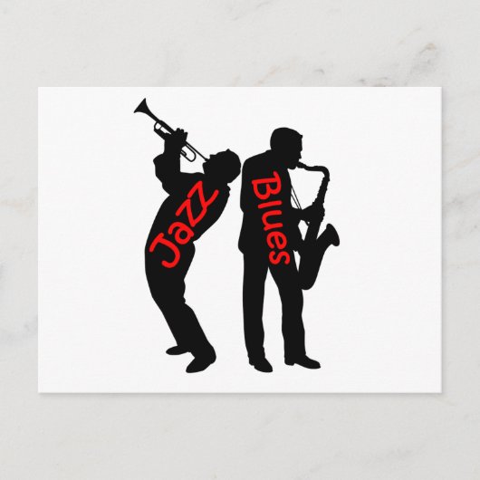 Carte Postale Jazz et blues (Devant)