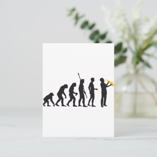 Carte Postale jazz évolution (Debout devant)